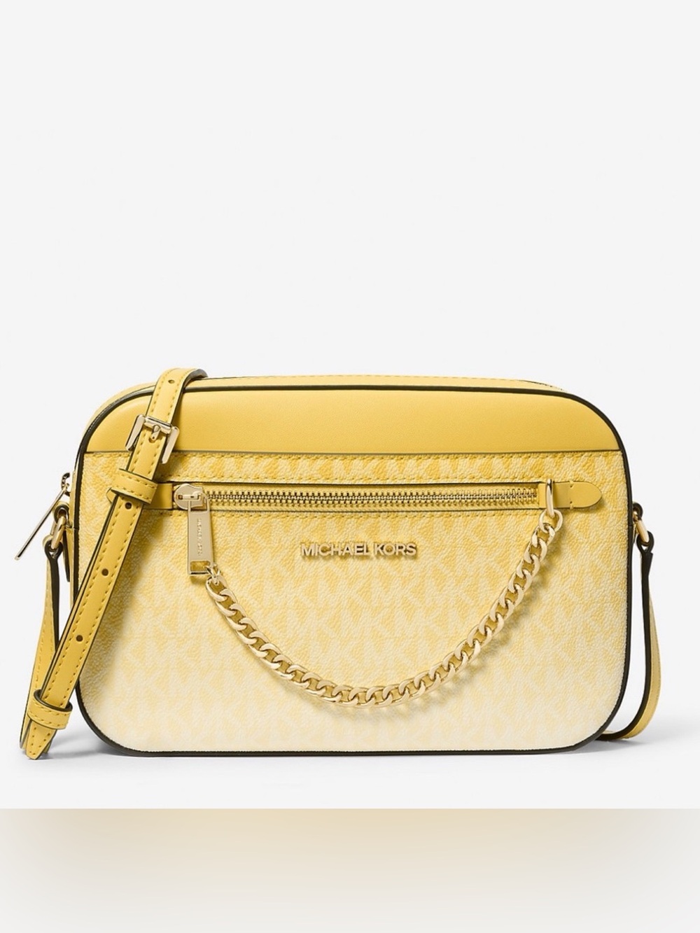 Michael Kors Jet Set Large Ombré Signature Logo Crossbody Bag